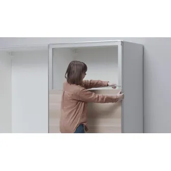 IKEA PAX 2 cadre usi glisante cu sina, aluminiu, 150x236 cm
