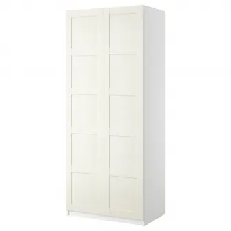 IKEA PAX / BERGSBO Combinatie dulap, alb/alb, 100x60x236 cm