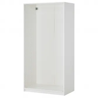 IKEA PAX / BERGSBO Combinatie dulap, alb/alb, 100x60x236 cm