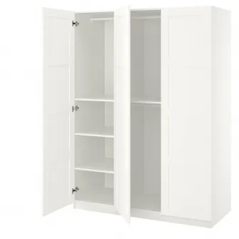 IKEA PAX / BERGSBO Combinatie dulap, alb/alb, 150x60x201 cm