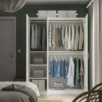 IKEA PAX / BERGSBO Combinatie dulap, alb/alb, 150x60x201 cm