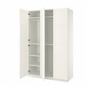 IKEA PAX / BERGSBO Combinatie dulap, alb/alb, 150x60x236 cm