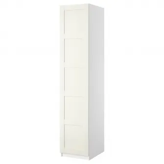IKEA PAX / BERGSBO Combinatie dulap, alb/alb, 50x60x236 cm