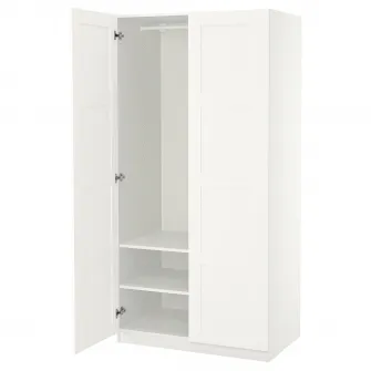 IKEA PAX / BERGSBO Dulap, alb/alb, 100x60x201 cm