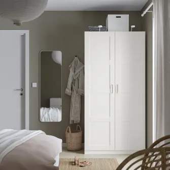 IKEA PAX / BERGSBO Dulap, alb/alb, 100x60x201 cm