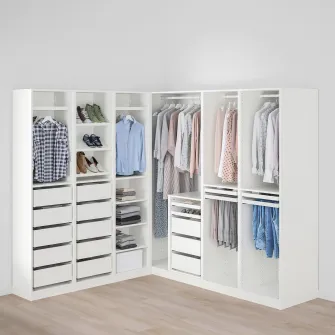 IKEA PAX Dulap colt, alb, 211/213x201 cm