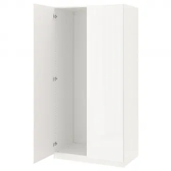 IKEA PAX / FARDAL Combinatie dulap, alb/lucios/alb, 100x38x201 cm