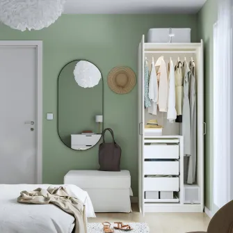 IKEA PAX / FARDAL Combinatie dulap, lucios/alb, 75x60x201 cm