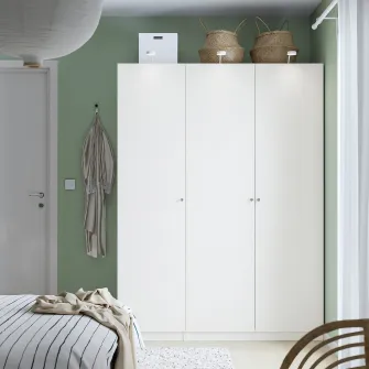 IKEA PAX / FORSAND Combinatie dulap, alb/alb, 150x60x201 cm