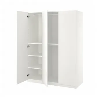 IKEA PAX / FORSAND Combinatie dulap, alb/alb, 150x60x201 cm