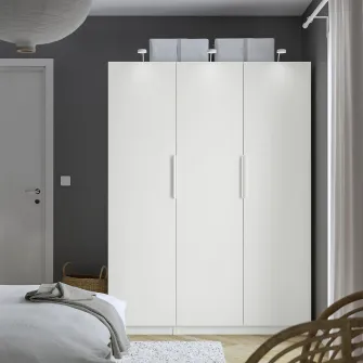 IKEA PAX / FORSAND Combinatie dulap, alb/alb, 150x60x201 cm