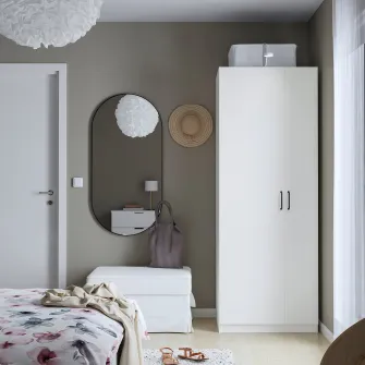 IKEA PAX / FORSAND Combinatie dulap, alb/alb, 75x60x201 cm