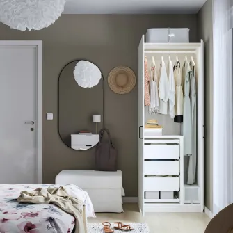 IKEA PAX / FORSAND Combinatie dulap, alb/alb, 75x60x201 cm