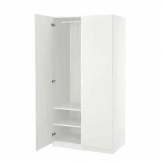 IKEA PAX / FORSAND Dulap, alb/alb, 100x60x201 cm