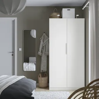 IKEA PAX / FORSAND Dulap, alb/alb, 100x60x201 cm