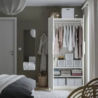 IKEA PAX / FORSAND Dulap, alb/alb, 100x60x201 cm