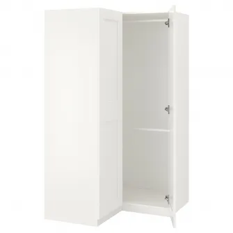 IKEA PAX / GRIMO Dulap colt, alb/alb, 110/110x201 cm