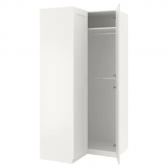 IKEA PAX / GRIMO Dulap colt, alb/alb, 110/110x236 cm