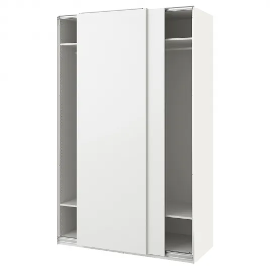 IKEA PAX / HASVIK Combinatie dulap, alb/alb, 150x66x236 cm