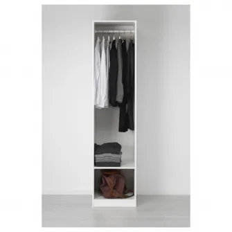 IKEA PAX / ÅHEIM Combinatie dulap, alb/oglinda, 50x60x201 cm