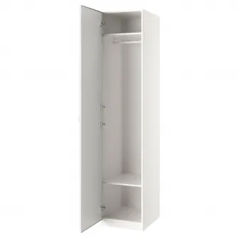 IKEA PAX / ÅHEIM Combinatie dulap, alb/oglinda, 50x60x236 cm