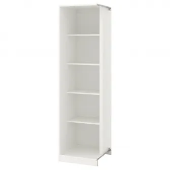 IKEA PAX Unitate suplimentara colt 4 polite, alb, 53x58x201 cm