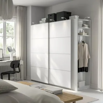 IKEA PAX Unitate de capat suplimentara, alb, 20x58x201 cm