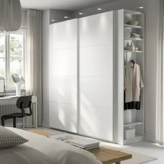 IKEA PAX Unitate de capat suplimentara, alb, 20x58x236 cm