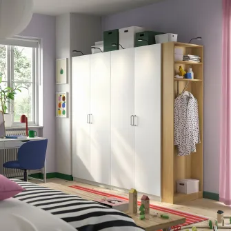 IKEA PAX Unitate de capat suplimentara, aspect stejar, 20x58x201 cm