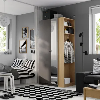 IKEA PAX Unitate de capat suplimentara, aspect stejar, 20x58x201 cm