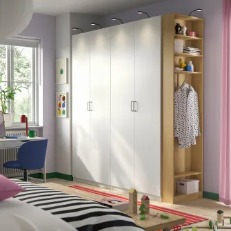 IKEA PAX Unitate de capat suplimentara, aspect stejar, 20x58x236 cm