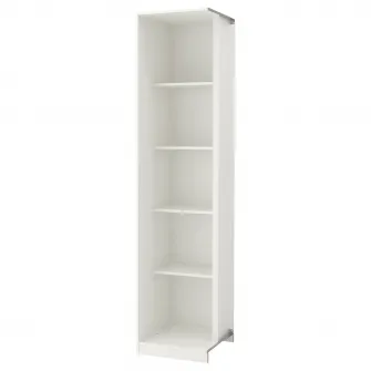 IKEA PAX Unitate suplimentara colt 4 polite, alb, 53x58x236 cm
