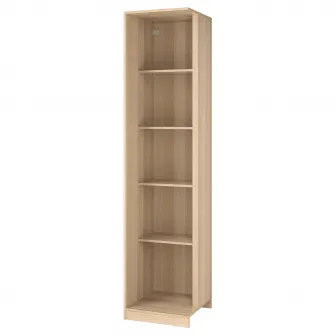 IKEA PAX Unitate suplimentara colt 4 polite, aspect stejar antichizat, 53x58x236 cm