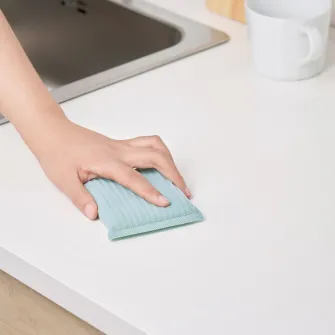 IKEA PEPPRIG Burete de spalat, verde albastru/galben