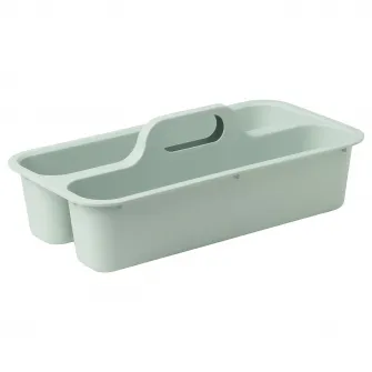 IKEA PEPPRIG Lighean si cutie pentru curatenie, verde