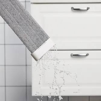 IKEA PEPPRIG Mop plat, gri, 12x37 cm