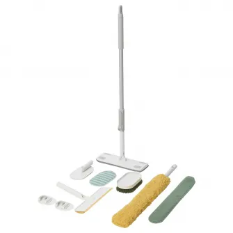IKEA PEPPRIG Set de curatare, albastru/galben