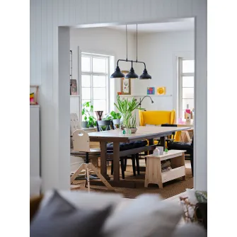 IKEA PERJOHAN Banca cu depozitare, pin, 100 cm