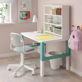 IKEA PÅHL Etajera pentru birou, alb, 64x60 cm