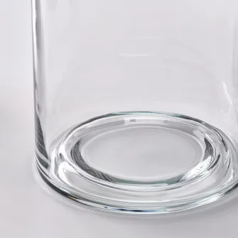 IKEA PILFINK Set 2 suporturi lumanare, sticla transparenta