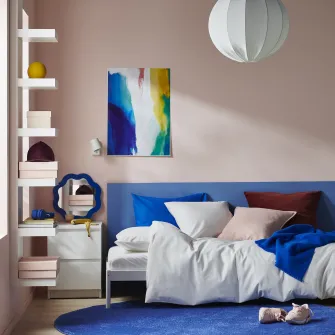 IKEA PILTANDVINGE Husa pilota+2 fete perna, alb, 200x200/50x60 cm