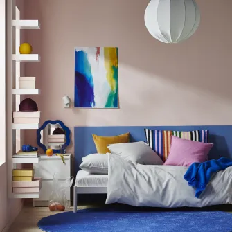 IKEA PILTANDVINGE Husa pilota+fata perna, gri, 150x200/50x60 cm