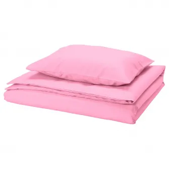 IKEA PILTANDVINGE Husa pilota+fata perna, roz, 150x200/50x60 cm