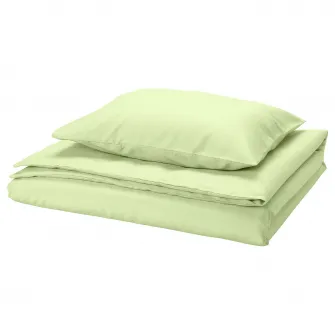 IKEA PILTANDVINGE Husa pilota+fata perna, verde deschis, 150x200/50x60 cm