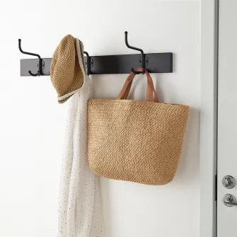 IKEA PINNIG Cuier 3 agatatori, negru