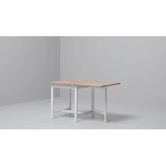 IKEA PINNTORP / STEFAN Masa + 2 scaune, maro deschis vopsit vopsit alb/alb, 67/124 cm