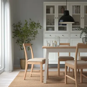 IKEA PINNTORP Scaun, maro deschis vopsit/Katorp natur