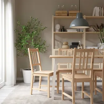 IKEA PINNTORP Scaun, maro deschis vopsit