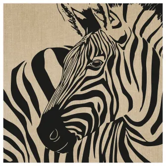 IKEA PJÄTTERYD Tablou, zebra rustica, 56x56 cm