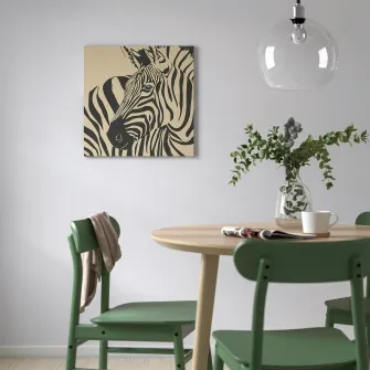 IKEA PJÄTTERYD Tablou, zebra rustica, 56x56 cm